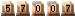 57007