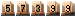 57399