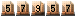 57957